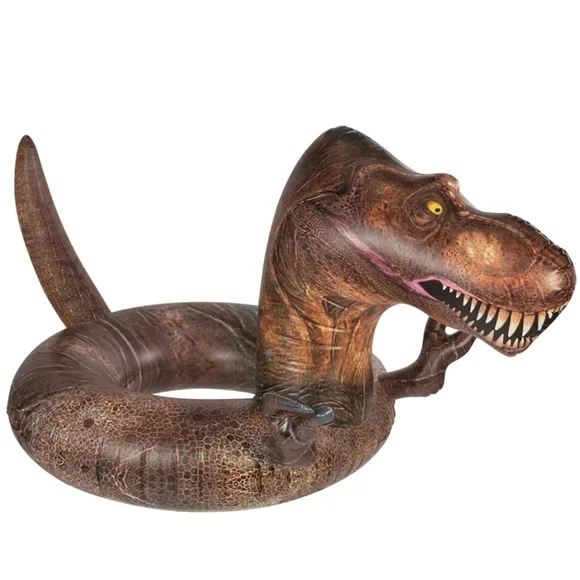 PoolCandy Inflatable T-Rex Dinosaur 48" Swim Ring. Perfect‎ for Adults TerexNWT - Picture 3 of 7